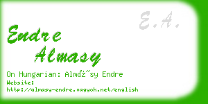 endre almasy business card